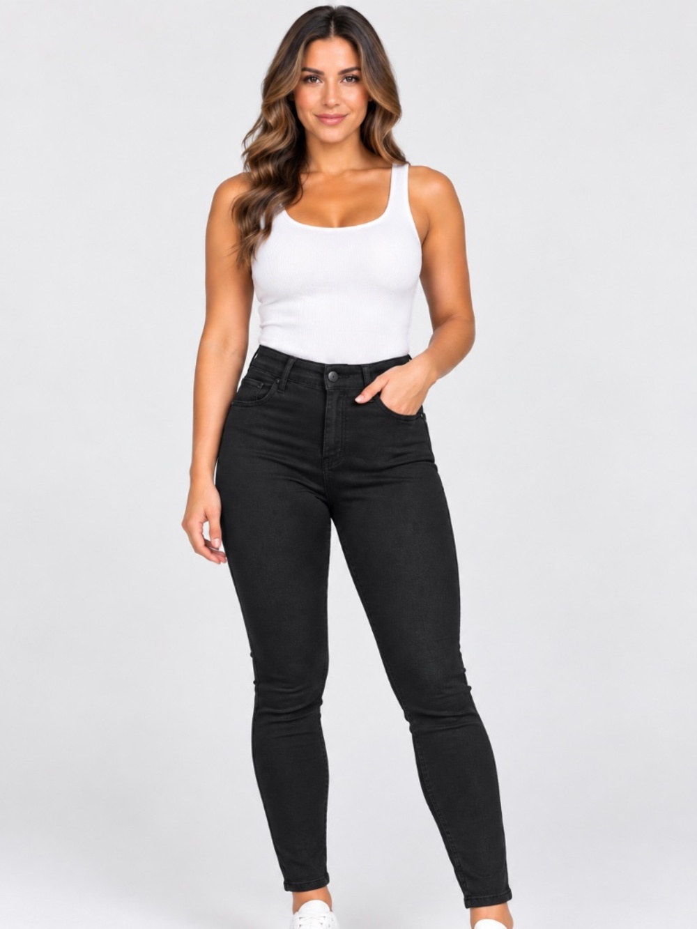 Black Jeggings Skinny Stretch Jeans Size 10